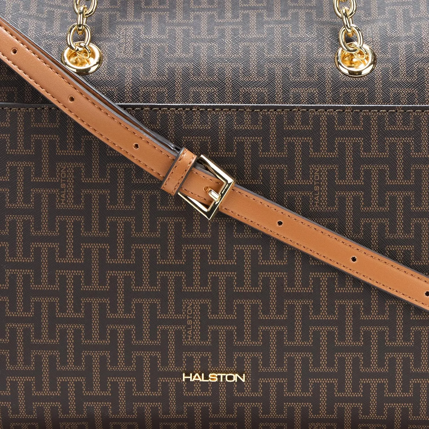 Halston Janis Rocky Road Top Zip Satchel