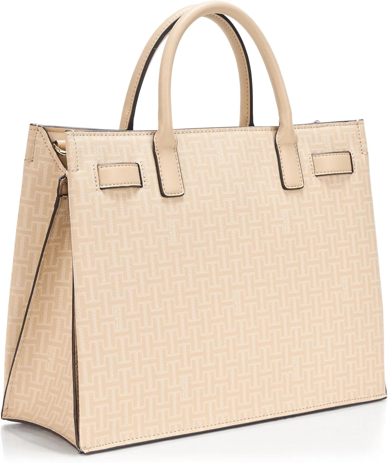 Halston Jerry Signature Logo Top Zip Satchel