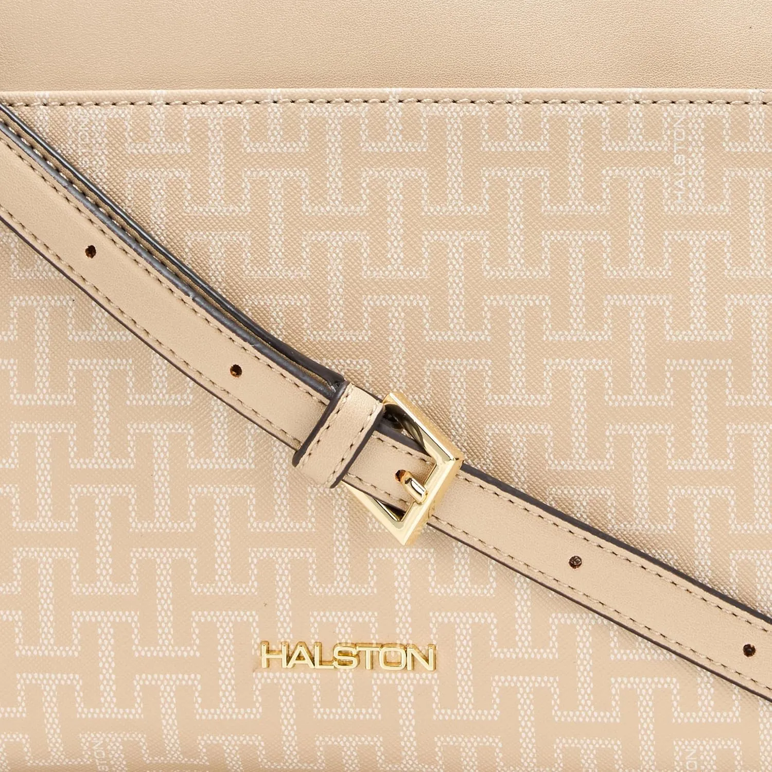 Halston Rosie Signature Logo Top Zip Crossbody