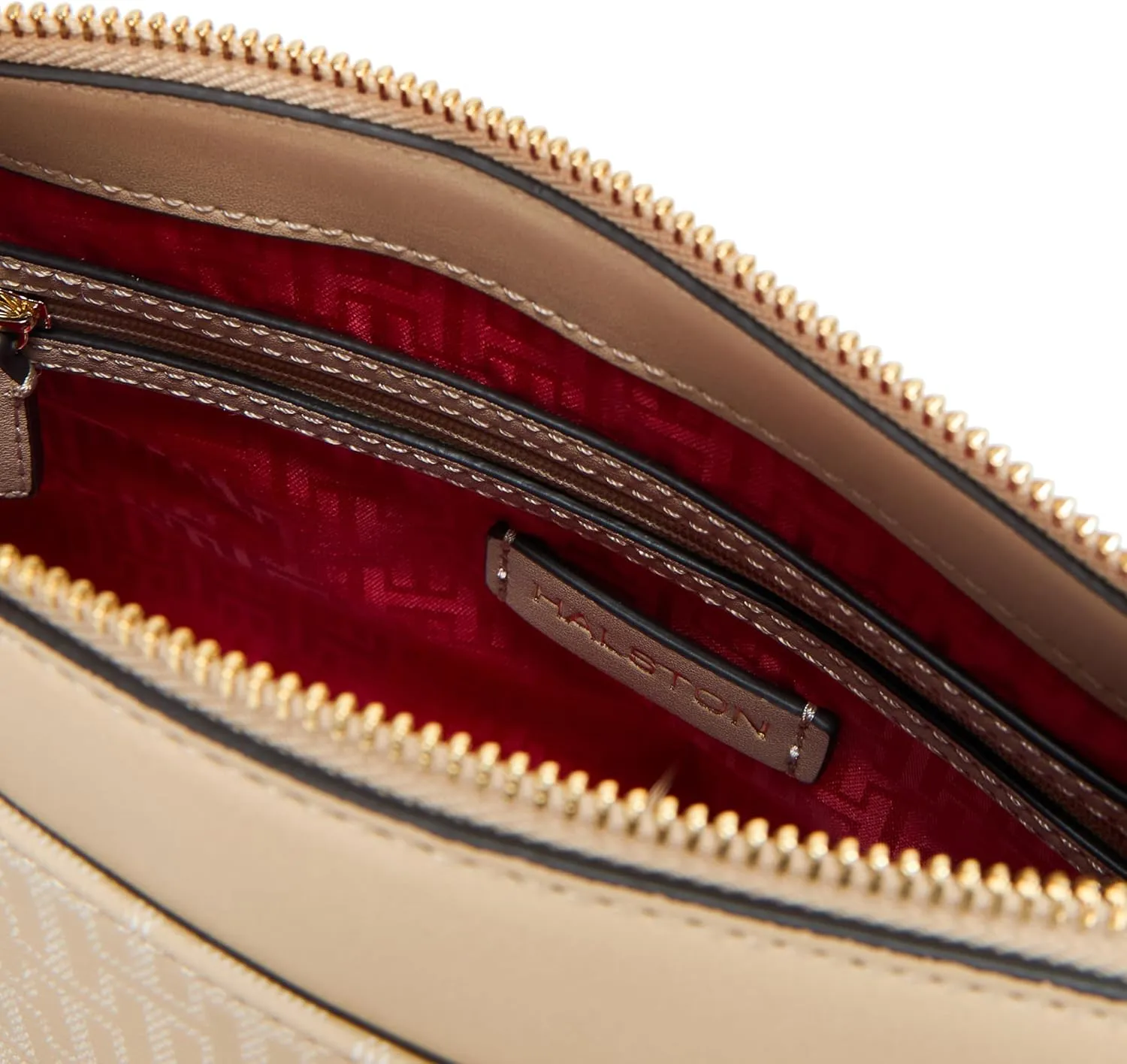 Halston Rosie Signature Logo Top Zip Crossbody
