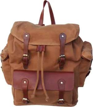Handcrafted Canvas Outdoors Travel Utility Weekender Travel Bag Brown18SKB47