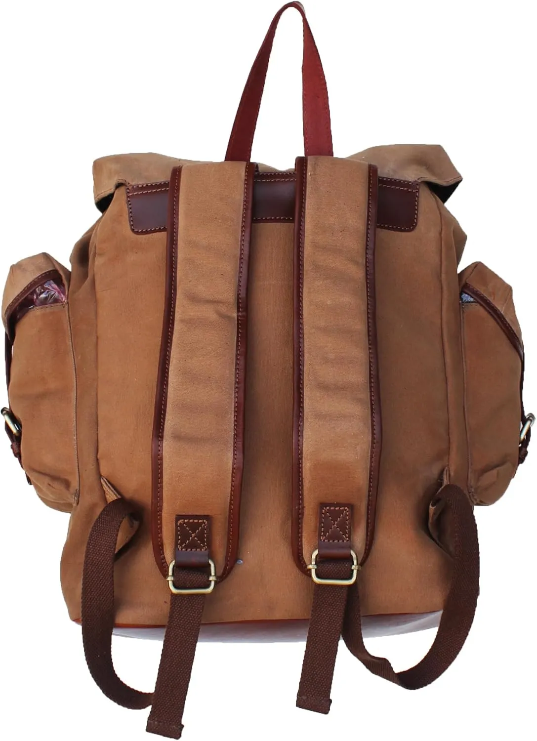 Handcrafted Canvas Outdoors Travel Utility Weekender Travel Bag Brown18SKB47