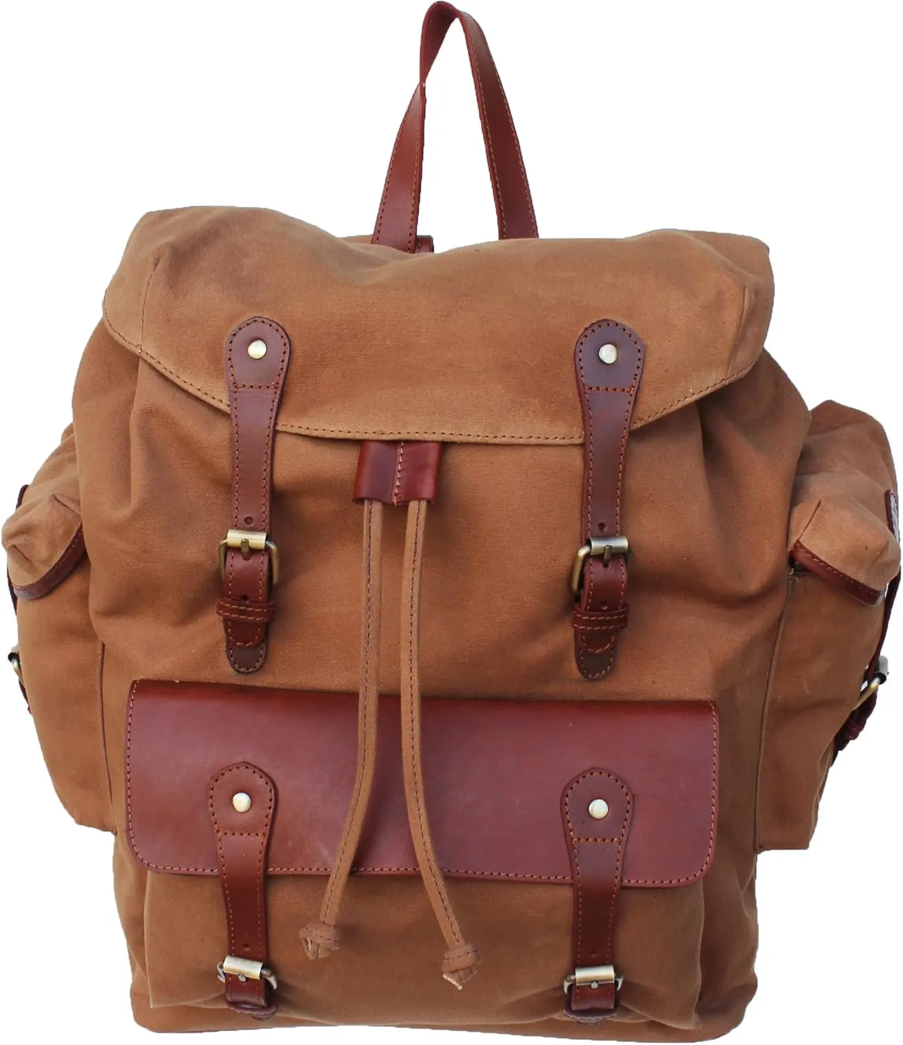 Handcrafted Canvas Outdoors Travel Utility Weekender Travel Bag Brown18SKB47