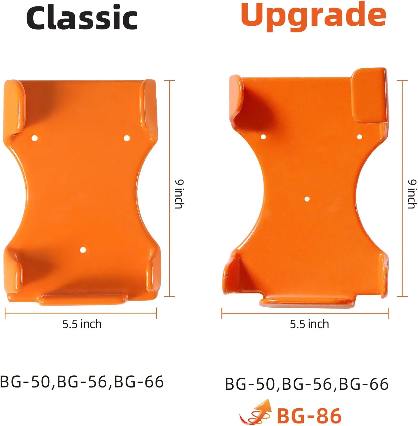 Handheld Leaf Blower Hanger, 1 Pack Blower Rack for Garage Wall, Leaf Blower Holder for Stihl BG-50, BG-56, BG-66, SH-56