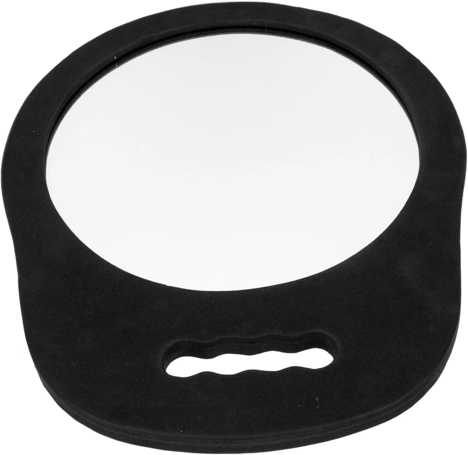 Handheld Mirror High-Definition Surface Barber Mirror Hair Salon Round Foam Frame Perfect for Girls Makeup