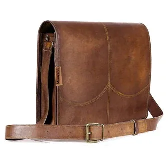 Handmade Leather Messenger Full Flap Bag