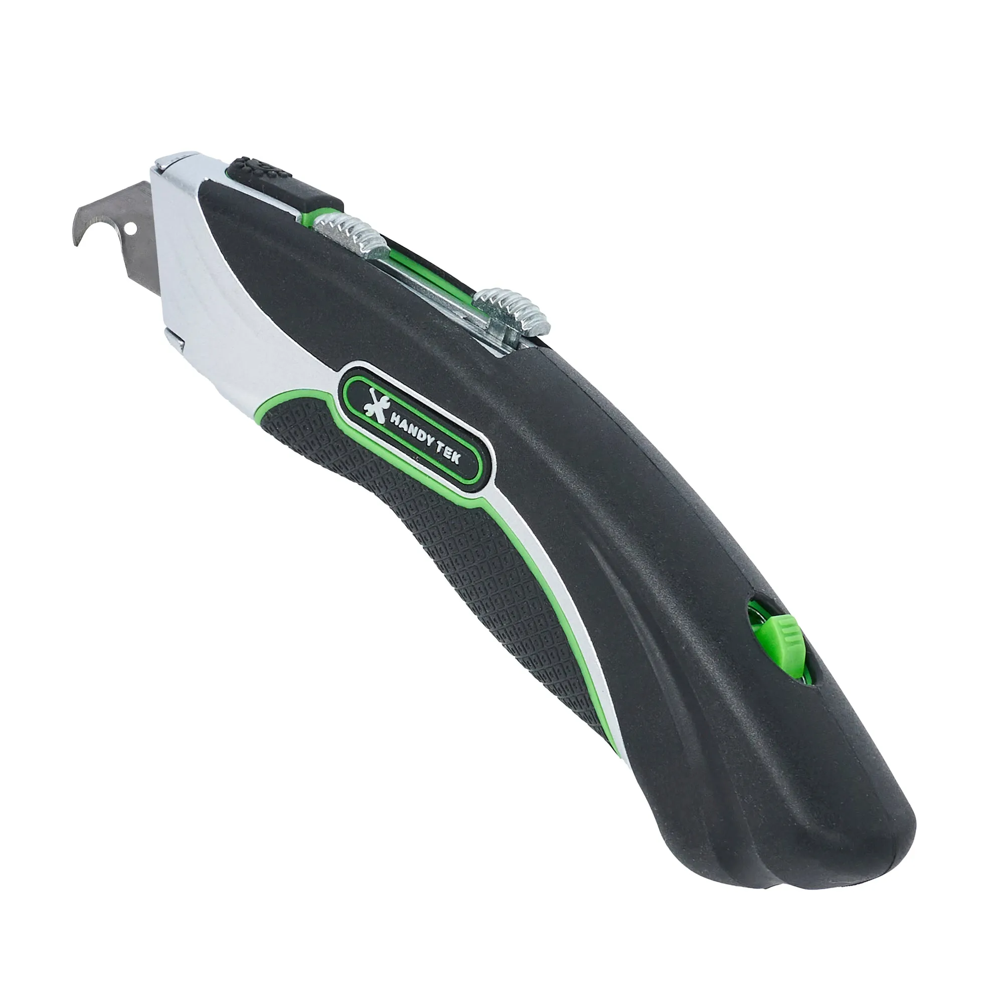 Handy Tek Black Dual Blade Utility Knife - Quick Change, Heavy Duty - 7" - 1 count box