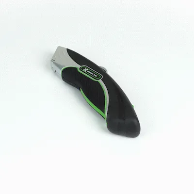 Handy Tek Black Dual Blade Utility Knife - Quick Change, Heavy Duty - 7" - 1 count box