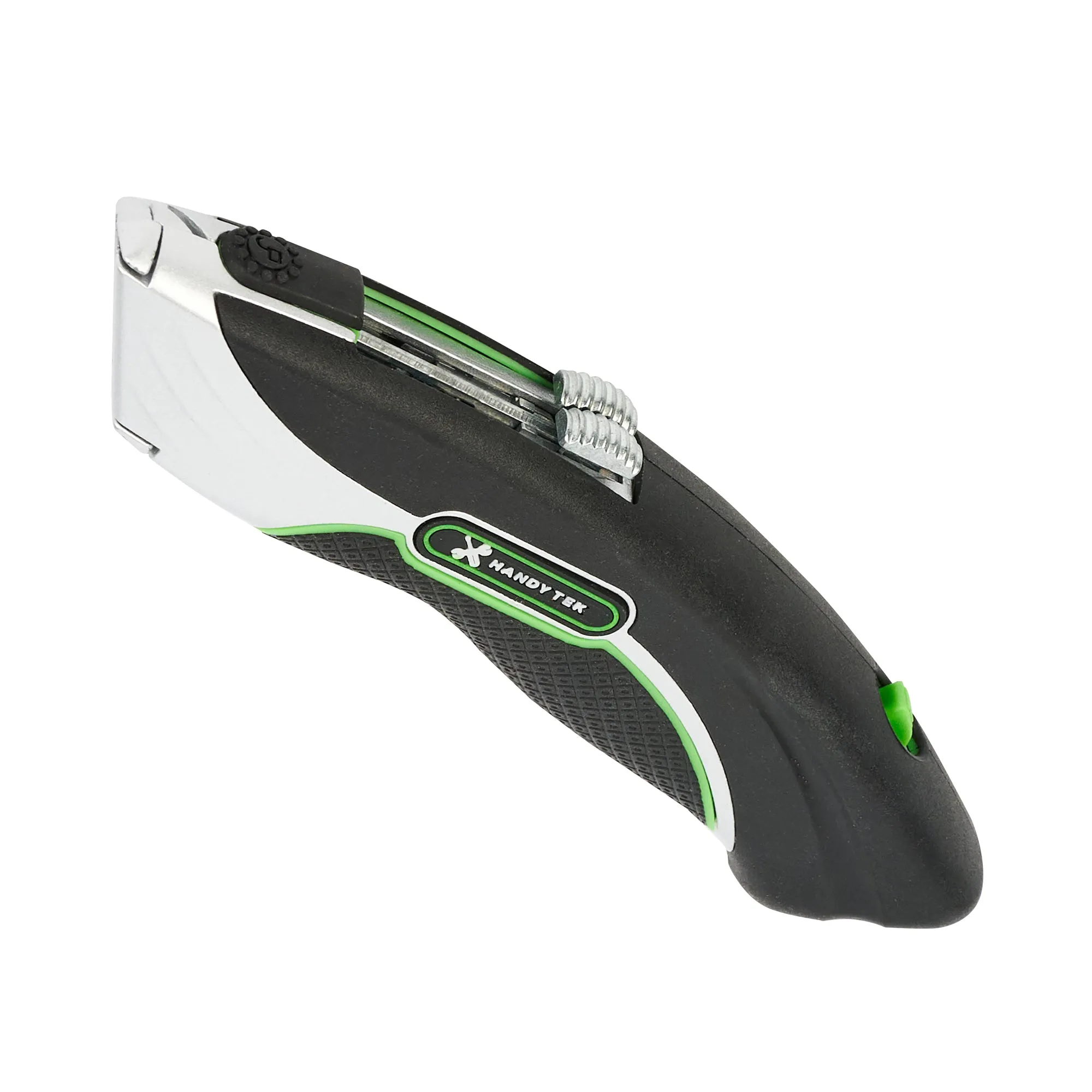 Handy Tek Black Dual Blade Utility Knife - Quick Change, Heavy Duty - 7" - 1 count box