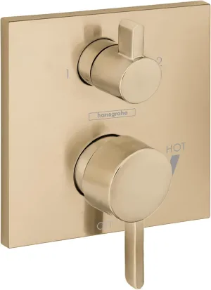 hansgrohe 15862141 Square with Diverter Brushed Bronze GPM Pressure Balance Trim