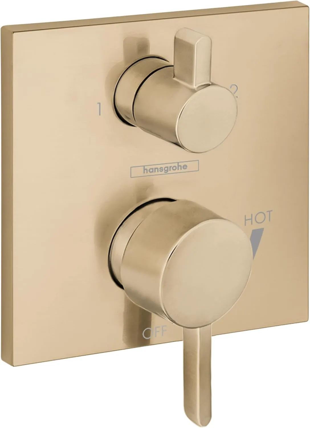 hansgrohe 15862141 Square with Diverter Brushed Bronze GPM Pressure Balance Trim