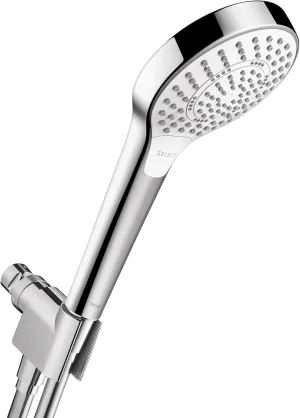Hansgrohe Croma Select S 4-inch Handheld Shower Head Set 3-Spray with Hose in Chrome, 2.5 GPM, 04935000