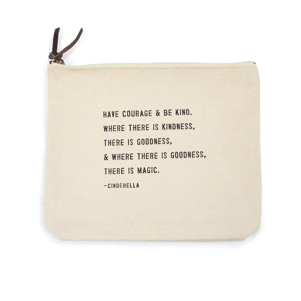 Have Courage and Be Kind | Cinderella Canvas Bag