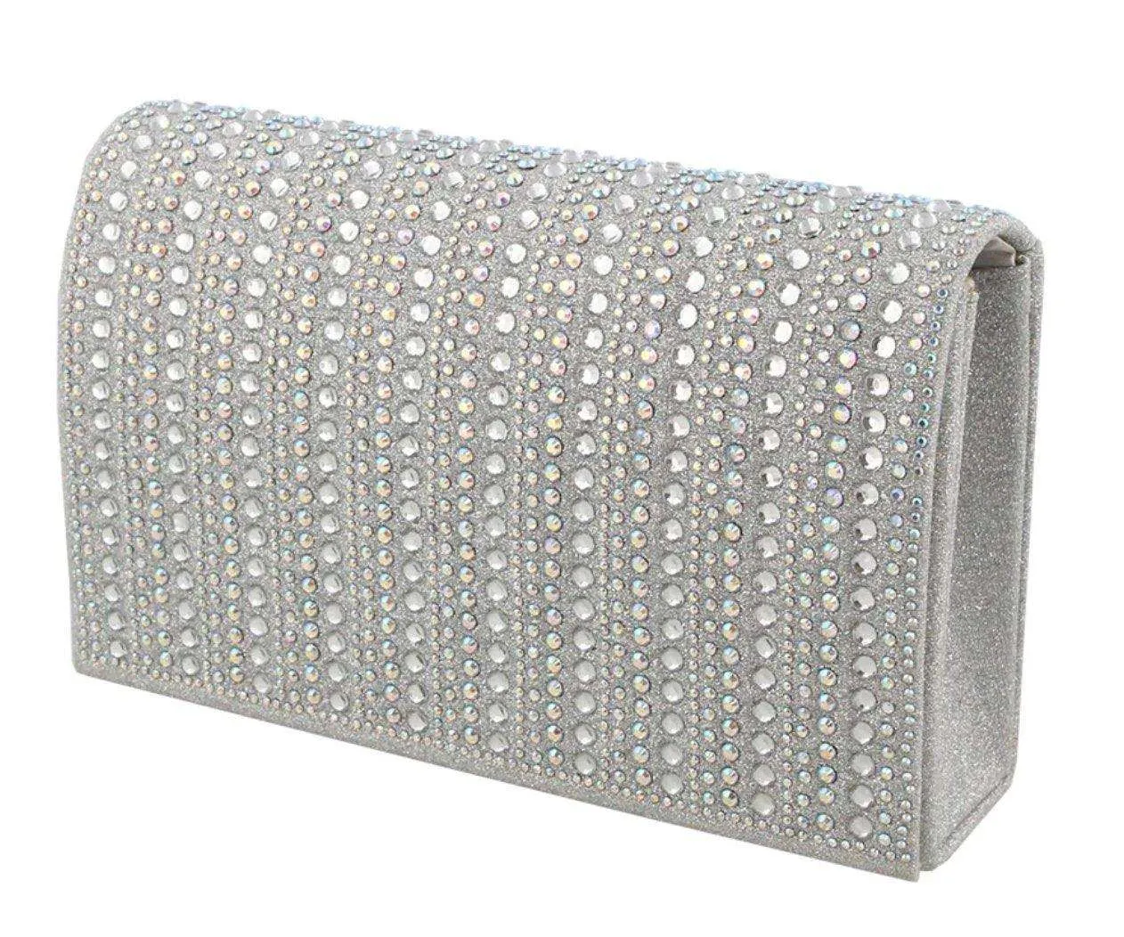 HB-89C Rhinestone Clutch