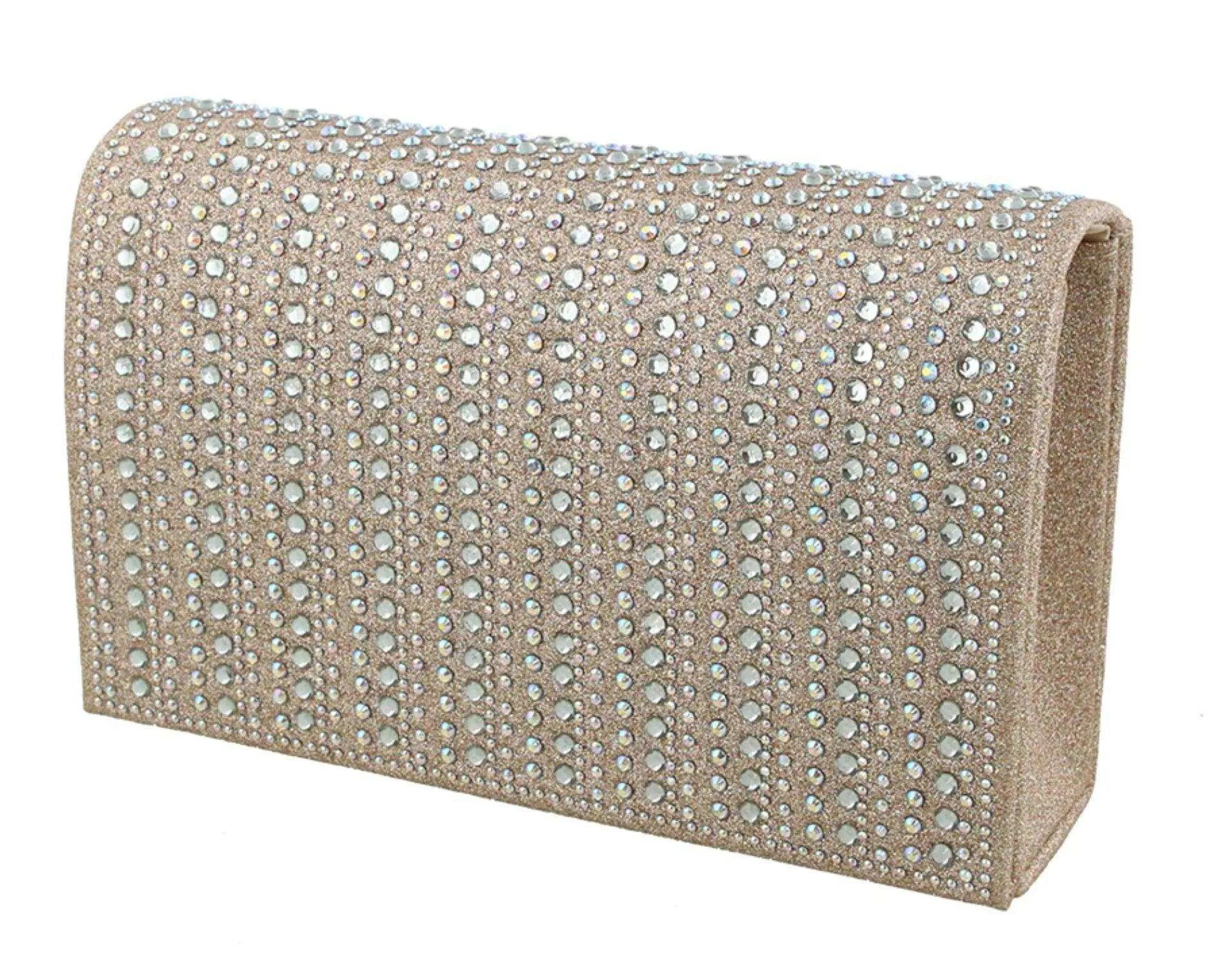 HB-89C Rhinestone Clutch