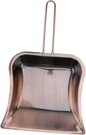 Healifty 1pc Brass Dustpan Compact Cleaning Tool for Household Use Smooth Surface Decorative Ornament Retro Design Easy to Use and Clean