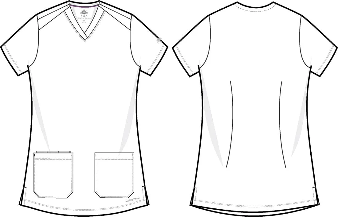 Healing Hands Purple Label Women Scrubs Top Jill 2320