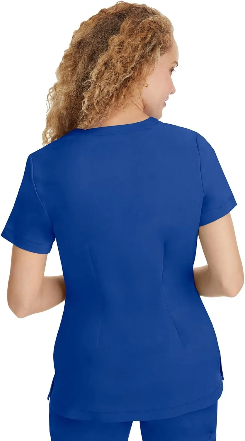 Healing Hands Scrubs for Women Jill Scrub Top V-Neck Modern Fit with 2 Patch Pockets and 2-Way Stretch Fabric 2320