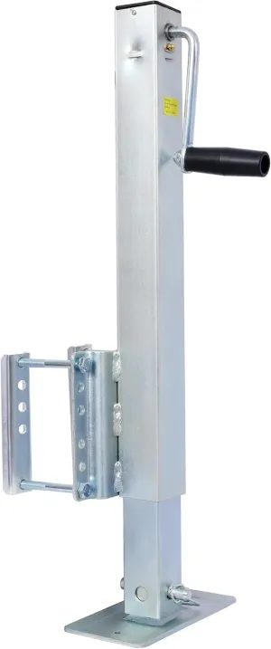 Heavy Duty Trailer Jack - 2500 Lb Capacity, 28.6" Lift, Fixed Mount w/Drop Leg for Boat, RV, Utility Trailers