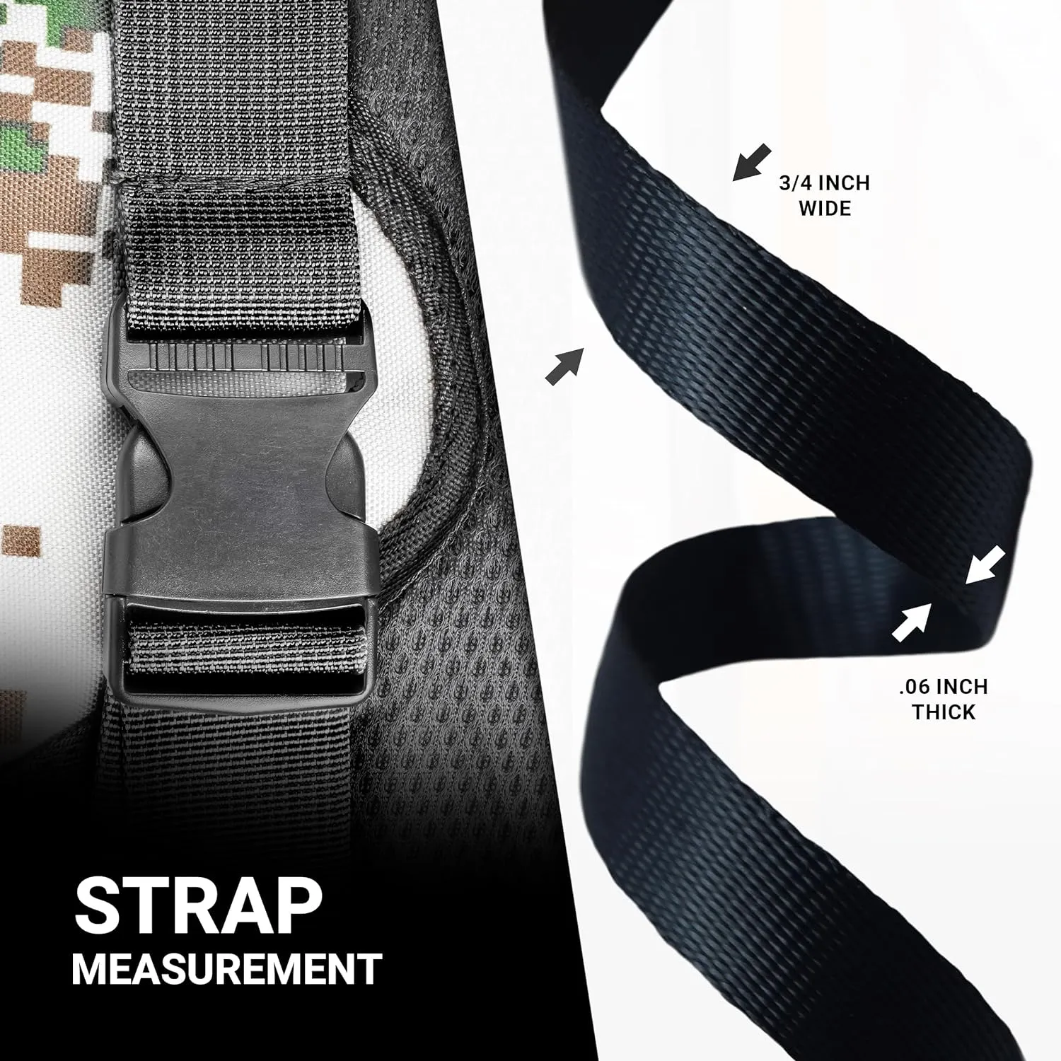 Heavyweight Polypropylene Webbing - Heavy Duty Poly Strapping for Outdoor DIY Gear Repair, 3/4 Inch