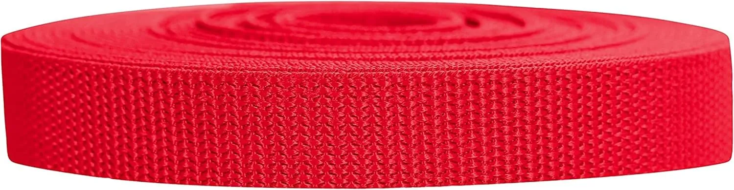 Heavyweight Polypropylene Webbing - Heavy Duty Poly Strapping for Outdoor DIY Gear Repair, 3/4 Inch