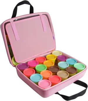 Hermitshell Hard Travel Case for Play-Doh Modeling Compound - 40 Colors, 3-Ounce Cans (Pink)