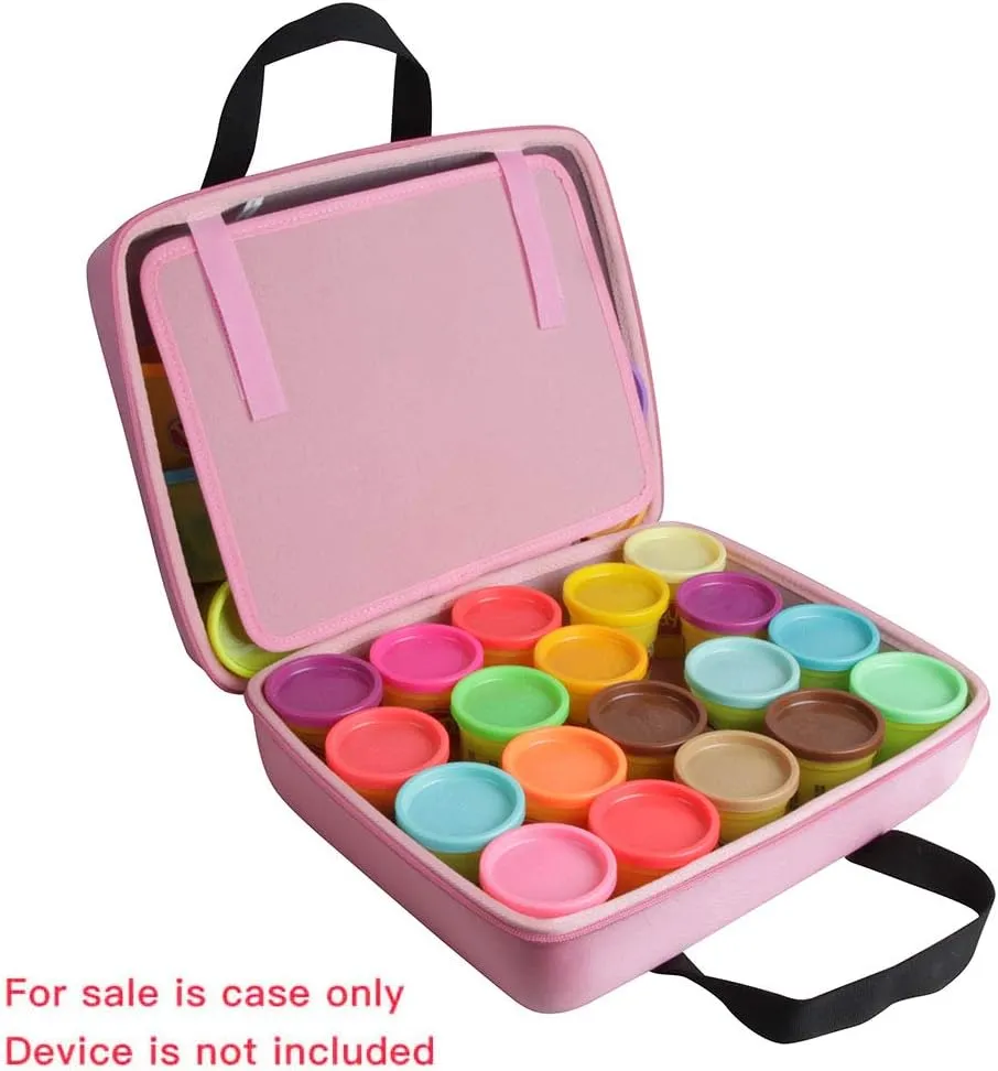Hermitshell Hard Travel Case for Play-Doh Modeling Compound - 40 Colors, 3-Ounce Cans (Pink)
