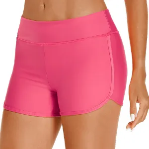 HODOSPORTS Women's 3" Swim Board Shorts UPF50  Quick Dry Swimsuit Bottoms Full Liner Boyshort Bathing Suit Bottom