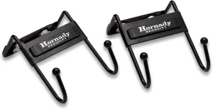 Hornady Magnetic Safe Hooks 95911, 2 Pack - Two-Pronged Hook with Non-Scratch Coating and Heavy Duty Magnets Rated for 35 Pounds Securely Organize Your Gear, Gun Case, Binoculars, Range Bags, & More