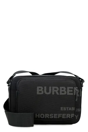 Horseferry print nylon messenger bag