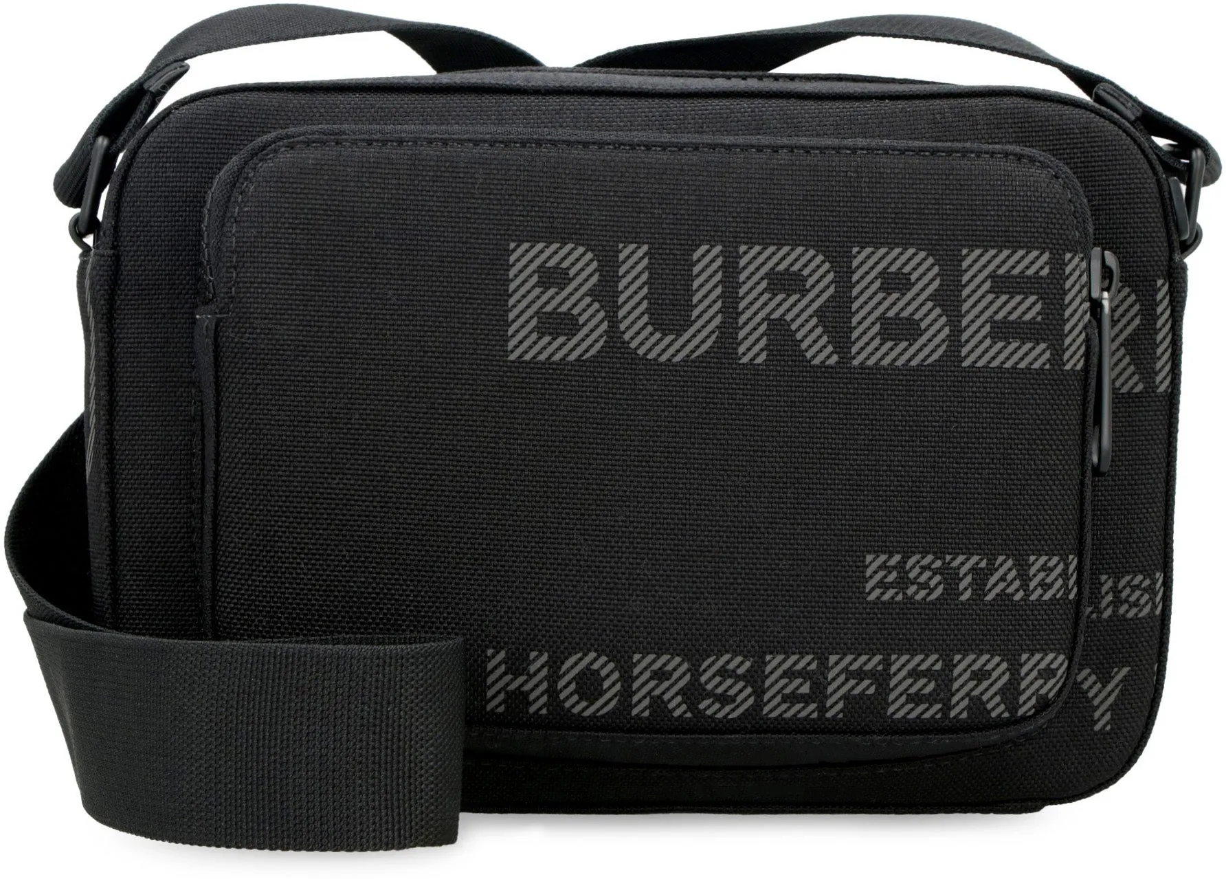 Horseferry print nylon messenger bag