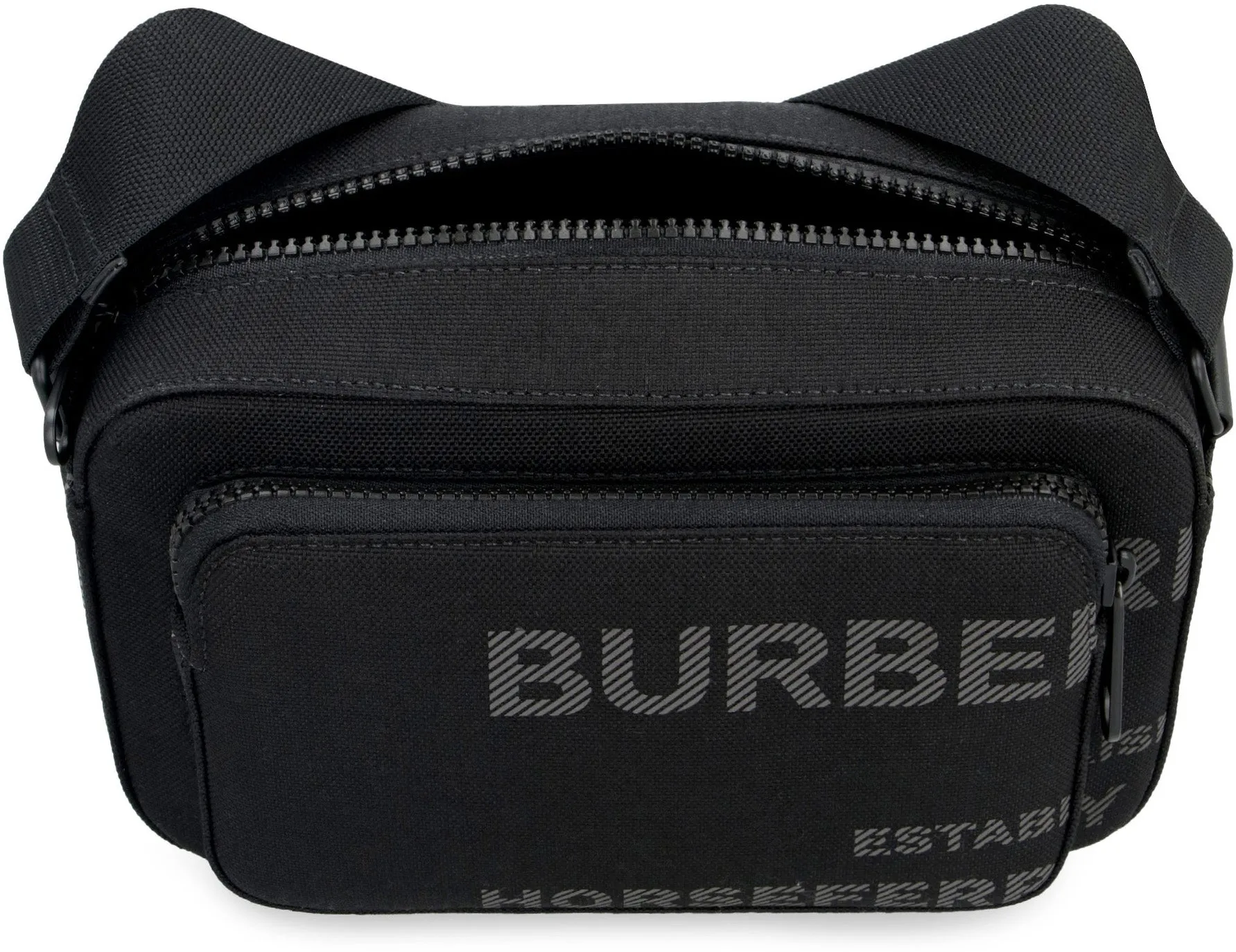 Horseferry print nylon messenger bag