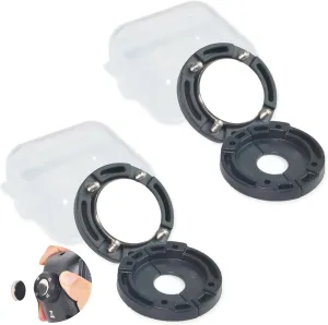 HYS Universal Round Knob Magnet Handheld Shoulder Speaker Microphone&Mic Hanger Magnet Holder Mount for Astatic 302-636LB1 Motorola HMN1090 Uniden PRO505XL Mobile CB Radio Mic with Round Knob