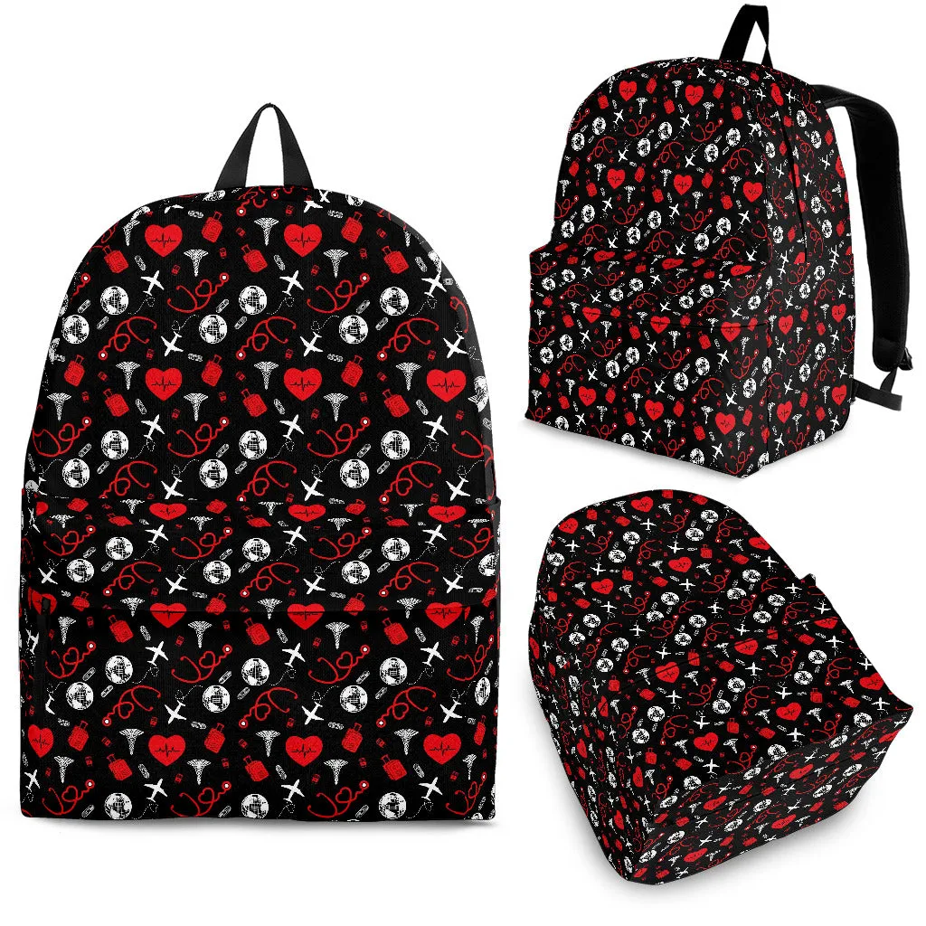 I Love Traveling Medical Professional's Backpack