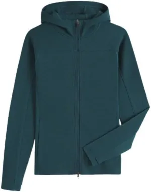 IBEX Merino Wool Shak Zip-up Hoodie for Women | Insulated, Breathable & odor-reducing Jacket | Ideal for Hiking, Running, Camping & Travel Small Evergreen