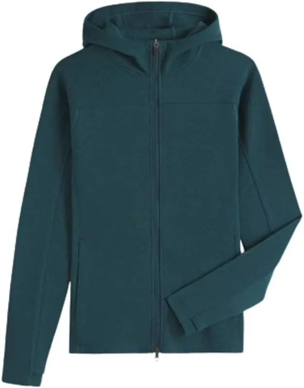 IBEX Merino Wool Shak Zip-up Hoodie for Women | Insulated, Breathable & odor-reducing Jacket | Ideal for Hiking, Running, Camping & Travel Small Evergreen