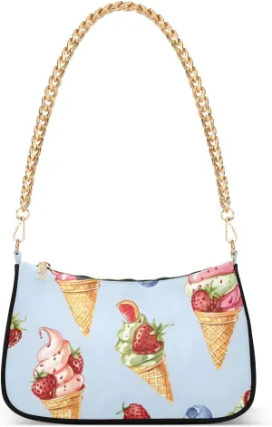 Ice Cream Cones Crossbody Bags for Women Tote Bag Women's Shoulder Handbags Clutch Purses for Women