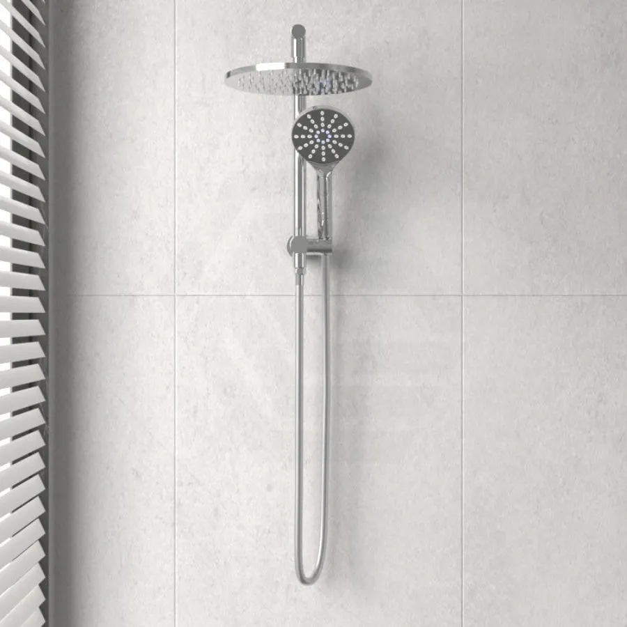 IKON Regal Mini Combo Twin Shower Set in Round Chrome Surface