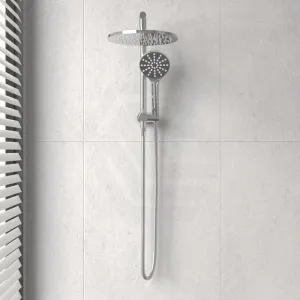 IKON Regal Mini Combo Twin Shower Set in Round Chrome Surface