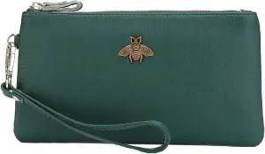 imeetu Women's Wristlet Clutch Purse Leather Cell Phone Wallet Handbag with Wrist Strap
