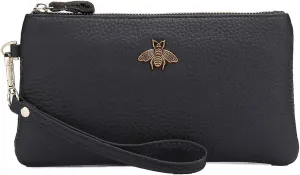 imeetu Women's Wristlet Clutch Purse Leather Cell Phone Wallet Handbag with Wrist Strap