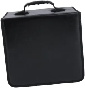 IMIKEYA 520 Disc Portable CD Storage Holder Bag Black CD Wallet Organizer with Easy for Media Storage and Travel Convenience