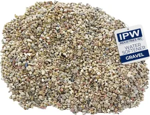 IPW Industries Water Softener Gravel - Garnet Filter Bed Media for Filter Tanks, Water Conditioners, and Water Softeners - Pure Filtration Grade Bedding Perfect for Backwashing Tanks (15 Lbs)