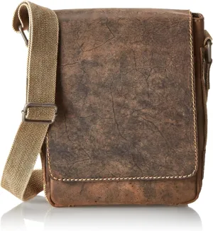 Jack Georges Arizona Crossbody Messenger Bag #A4542 (Brown)
