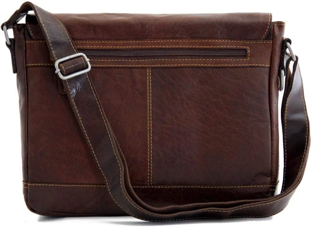 Jack Georges Voyager Messenger Bag #7314 (Brown)