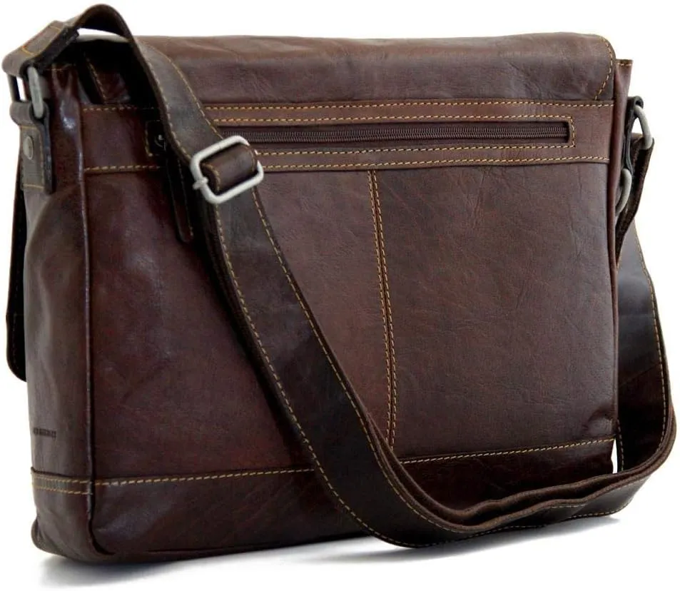Jack Georges Voyager Messenger Bag #7314 (Brown)
