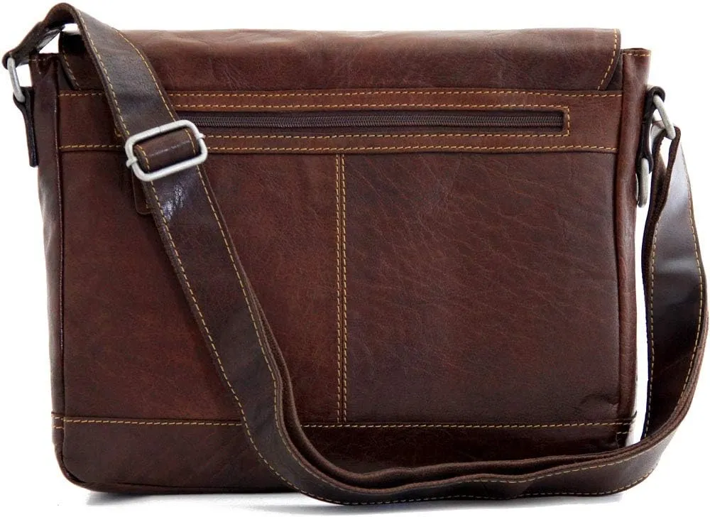 Jack Georges Voyager Messenger Bag #7314 (Brown)