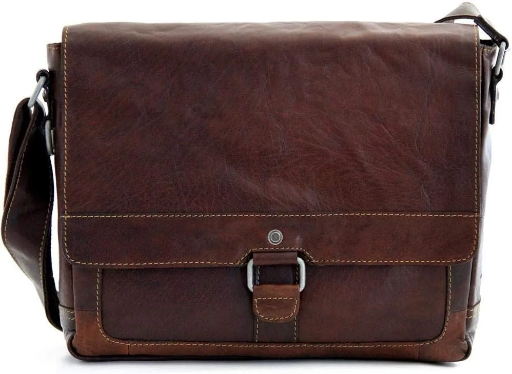 Jack Georges Voyager Messenger Bag #7314 (Brown)