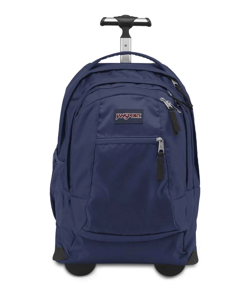 JanSport Driver 8 Rolling Backpack Wheeled Travel Bag 36 Liters - Navy