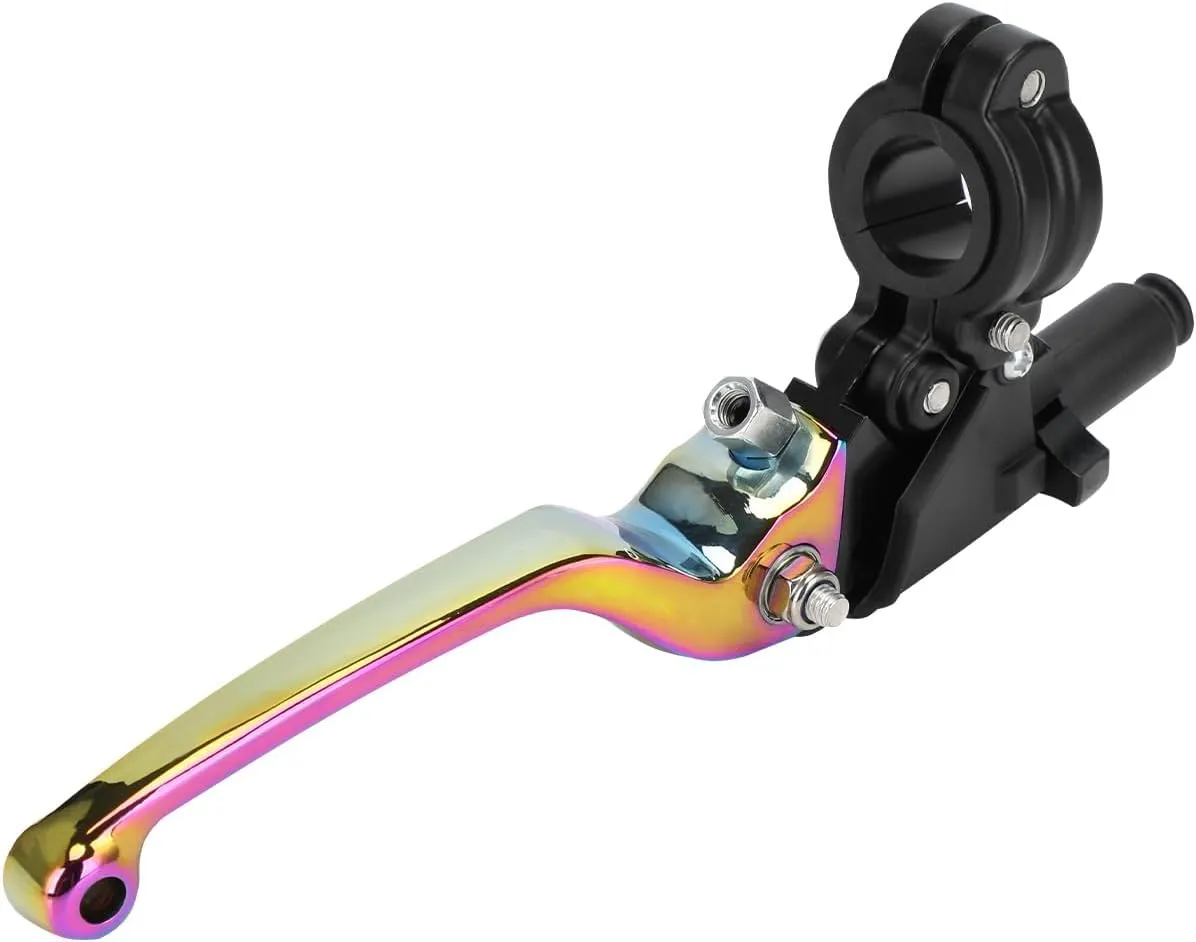 JFG RACING Motorcycle Brake Clutch Lever 7/8" 22mm Folding Levers Aluminum Alloy Universal for CRF50 KLX SSR TTR 110 125 150 200 250cc Dirt Pit Bike ATV Mini Bike Quenching